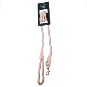 Pink With Rose Gold Tone Rope Dog Leash Nwt